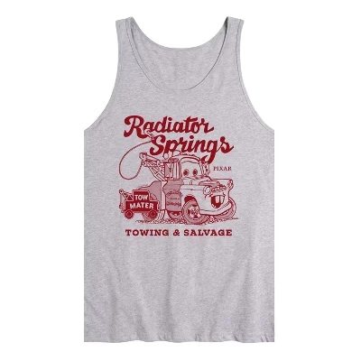 Мужская майка Tow Mater в деловом стиле с графическим рисунком athletic heather
