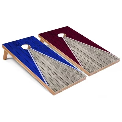 Набор досок Royal и Maroon Pyramid Cornhole | Включает в себя (2) доски, (8) Сумки и дополнительные аксессуары, а также чехол для переноски
