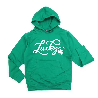 Женская толстовка с капюшоном с графическим рисунком и надписью Lucky Clover grass