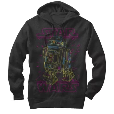 Мужское худи Star Wars R2-D2 Lines, черное