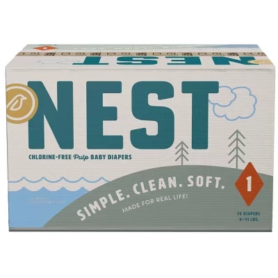 Одноразовые подгузники Nest без хлора