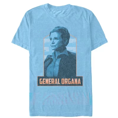 Мужская винтажная футболка General Leia Organa от The Force Awakens