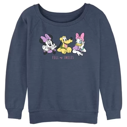 Женская толстовка Junior's Mickey & Friends, полная улыбок, синий вереск
