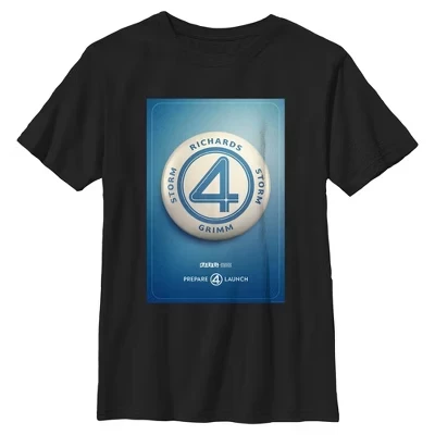 Футболка Boys The Fantastic Four: First Steps Prepare 4 черная