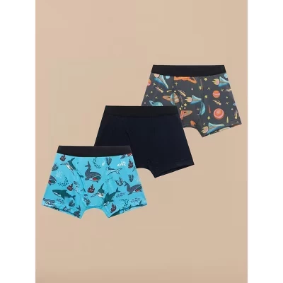 Детские боксер‑брифы MeUndies UltraModal, 3 шт., Jawsome