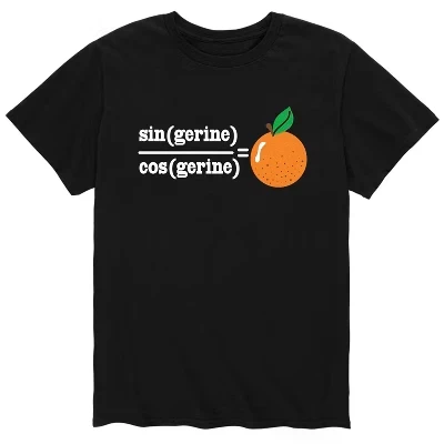Мужская футболка Sin Gerine Cos Gerine Tangerine с коротким рукавом и графическим принтом, черная
