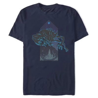 Мужская футболка MTG Ikoria Monster in Shadows, синяя