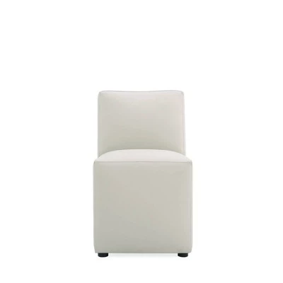 Стул Manhattan Comfort Anna из экокожи, серый