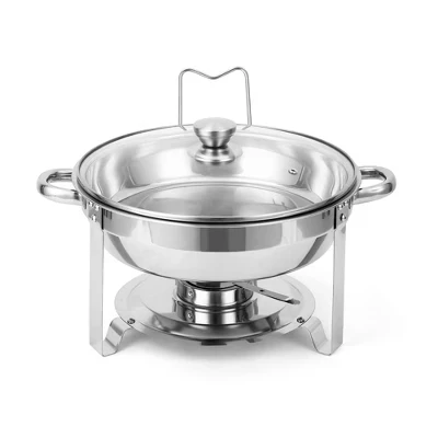 Набор мармитов CuisinSmart 4 шт. из нерж. стали, серебристый