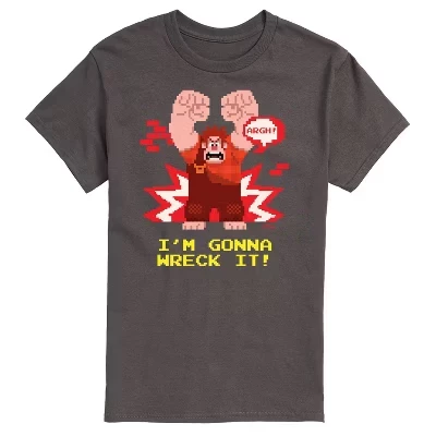 Мужская футболка I'm Gonna Wreck It с коротким рукавом и рисунком цвета древесного угля