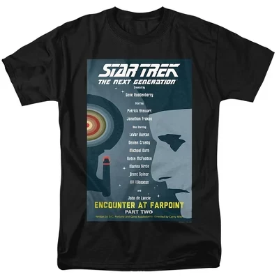 Футболка для взрослых Tng Сезон 1 серия 2 Черная black