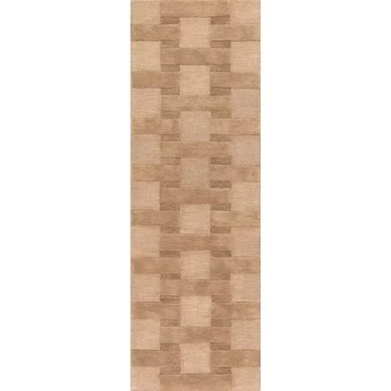 Remy Crosshatch Wool Area Rug runner 2' 6
