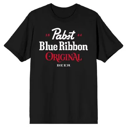 Мужская футболка Pabst Blue Ribbon, черная