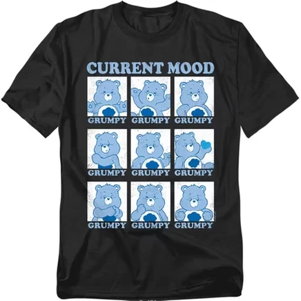 Мужская футболка Current Mood Grumpy Squares черного цвета