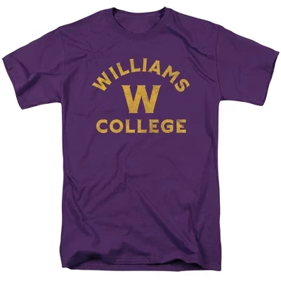 Мужская футболка большого размера Williams College фиолетового цвета