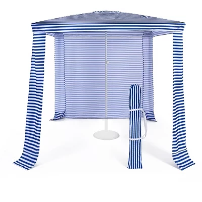 Складной пляжный шатер Costway 2×2 м, синий