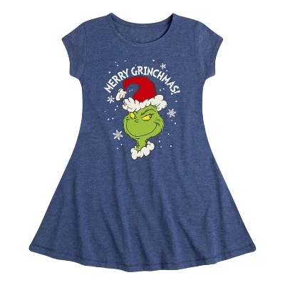Платье для девочек The Grinch Merry Grinchmas, синее