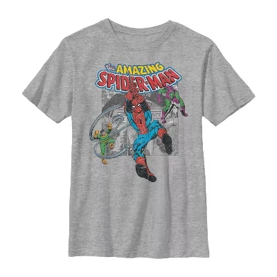Футболка для мальчиков Marvel Spider-Man, серый меланж