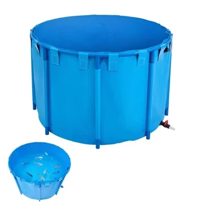 Надземный складной пруд Vevor 150×150×100 см, синий