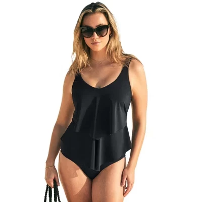 Женский слитный купальник Swim 365 Comfort Strap, черный
