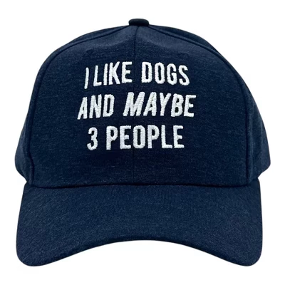 Забавная бейсболка I Like Dogs и, возможно, шляпа для 3 человек, Забавная кепка для любителей щенков - Сумасшедшая собачья шапка с саркастическими надписями