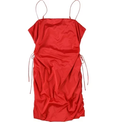 Женское платье Guess Ruched Slip облегающее, красное