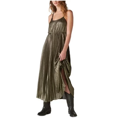 Женское платье миди Lucky Brand со складками, разноцветное