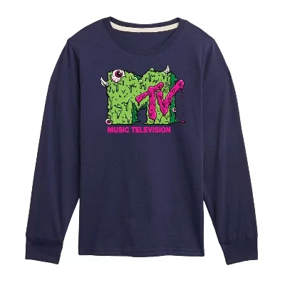 Лонгслив для мальчиков MTV Slime Logo, синий