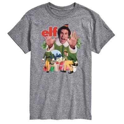 Мужская футболка Elf Buddy, серый меланж