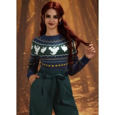 Свитер Happy Hauntings Fair Isle синего цвета