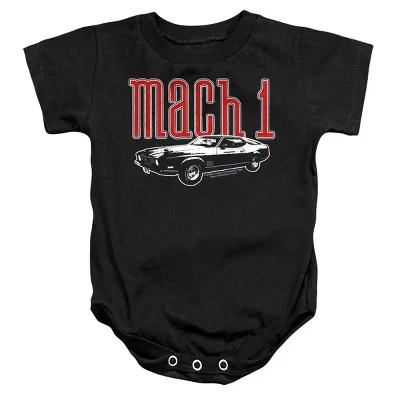 Боди для новорожденных Baby Mustang Mach 1 черное