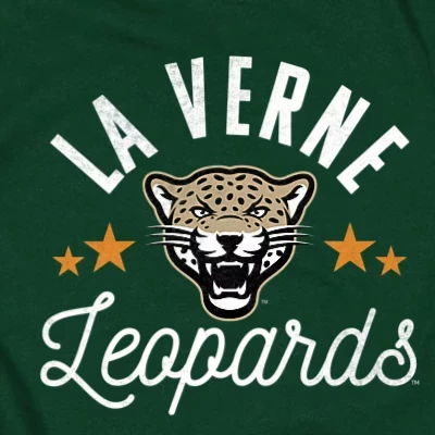 Мужская официальная футболка Leopards Университета Ла-Верна Leopards hunter зеленого цвета