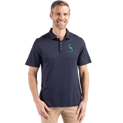 Мужское поло Cutter & Buck Coastline Epic Comfort Recycled, синее