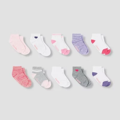 Носки для девочек Hanes, 10 пар, цвета разные