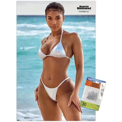 Sports Illustrated: Издание в купальниках - Лори Харви, 24 настенных плаката без рамки, распечатанных прозрачными булавками в комплекте
