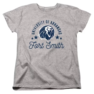 Женская футболка Athletic Heather из Университета Арканзаса Fort Smith Lions