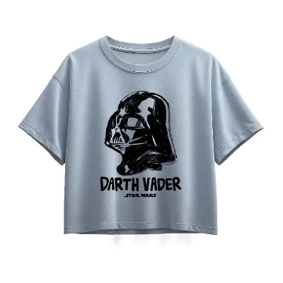 Футболка для девочек Star Wars Sketch Darth Vader, синяя