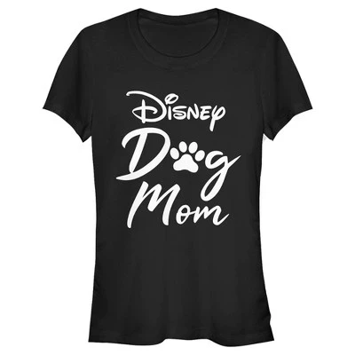 Женская футболка с логотипом Dog Mom для юниорок, черная