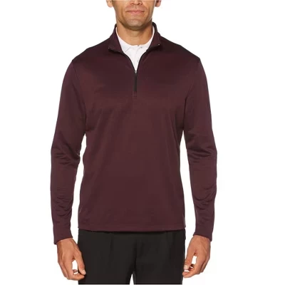 Мужская поло PGA TOUR Thermal Flux с молнией 1/4, фиолетовая