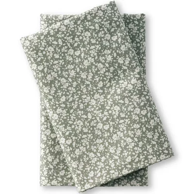 Наволочки из сатина с принтом Supima Cotton No Iron - 400 нитей с цветочным рисунком в виде цветков шалфея