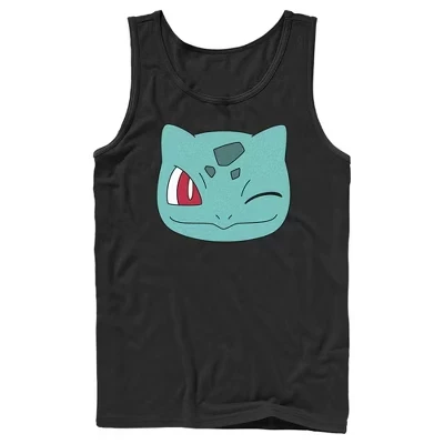 Мужская майка Pokemon Бульбазавр, черная