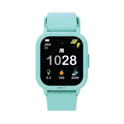 Спортивные умные часы Jr Smart Watch для детей и подростков, с функцией отслеживания активности, с функцией отслеживания игр, счетчиком шагов, монитором сна, пульсометром, синий