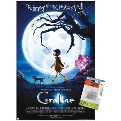 Постер Trends International «Coraline» с кнопками