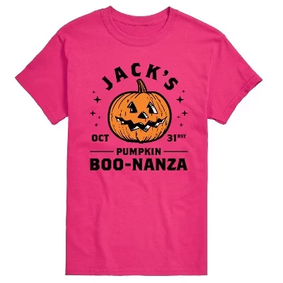 Мужская футболка Jacks Pumpkin Boonanza с коротким рукавом и графическим рисунком пурпурного цвета