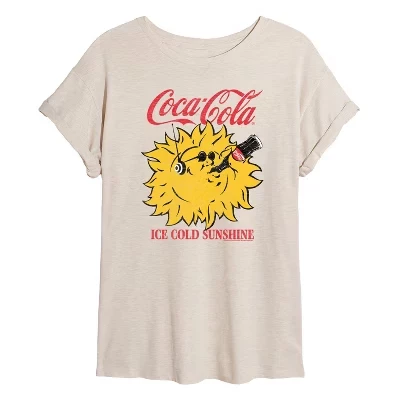 Женская футболка с графическим рисунком Ice Cold Sunshine Oversize birch