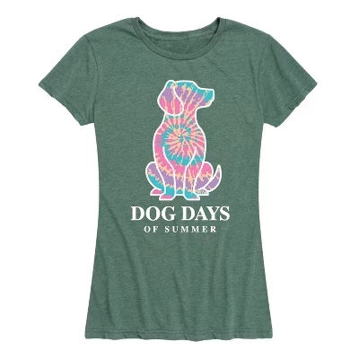 Женская футболка с коротким рукавом Dog Days Of Summer с графическим рисунком heather juniper