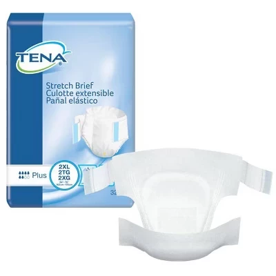 Трусы от недержания TENA Stretch Plus, средней впитываемости, унисекс белого цвета