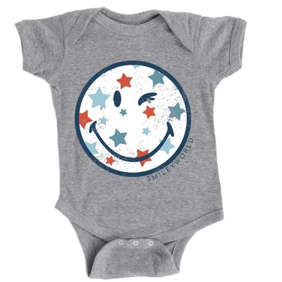 Боди для младенцев The Juniper Shop Star Wink, серый меланж