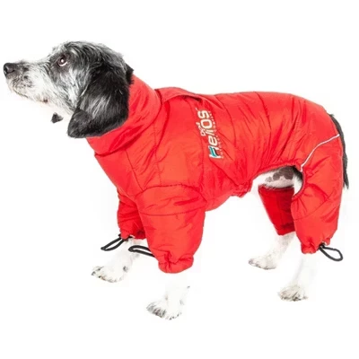 Куртка для собак DOG HELIOS Thunder-crackle, красная