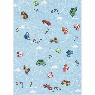 Автомобильный коврик для игр Apollo Kids Collection светло-голубой